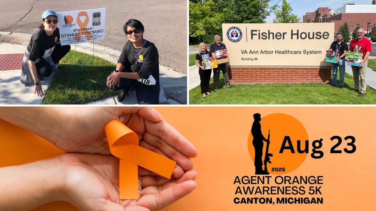 Participants gather for the Agent Orange Awareness 5K Run/Walk to support veterans and their families.