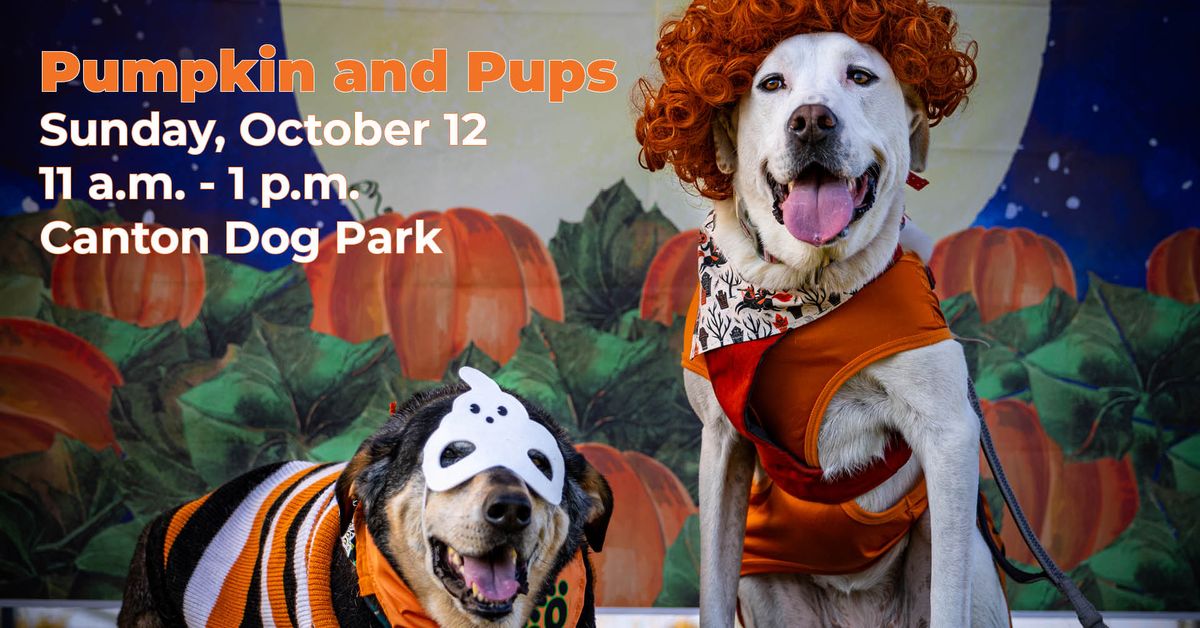Join the fun at Pumpkin and Pups on October 12 in Canton - don't miss out on the festive activities!