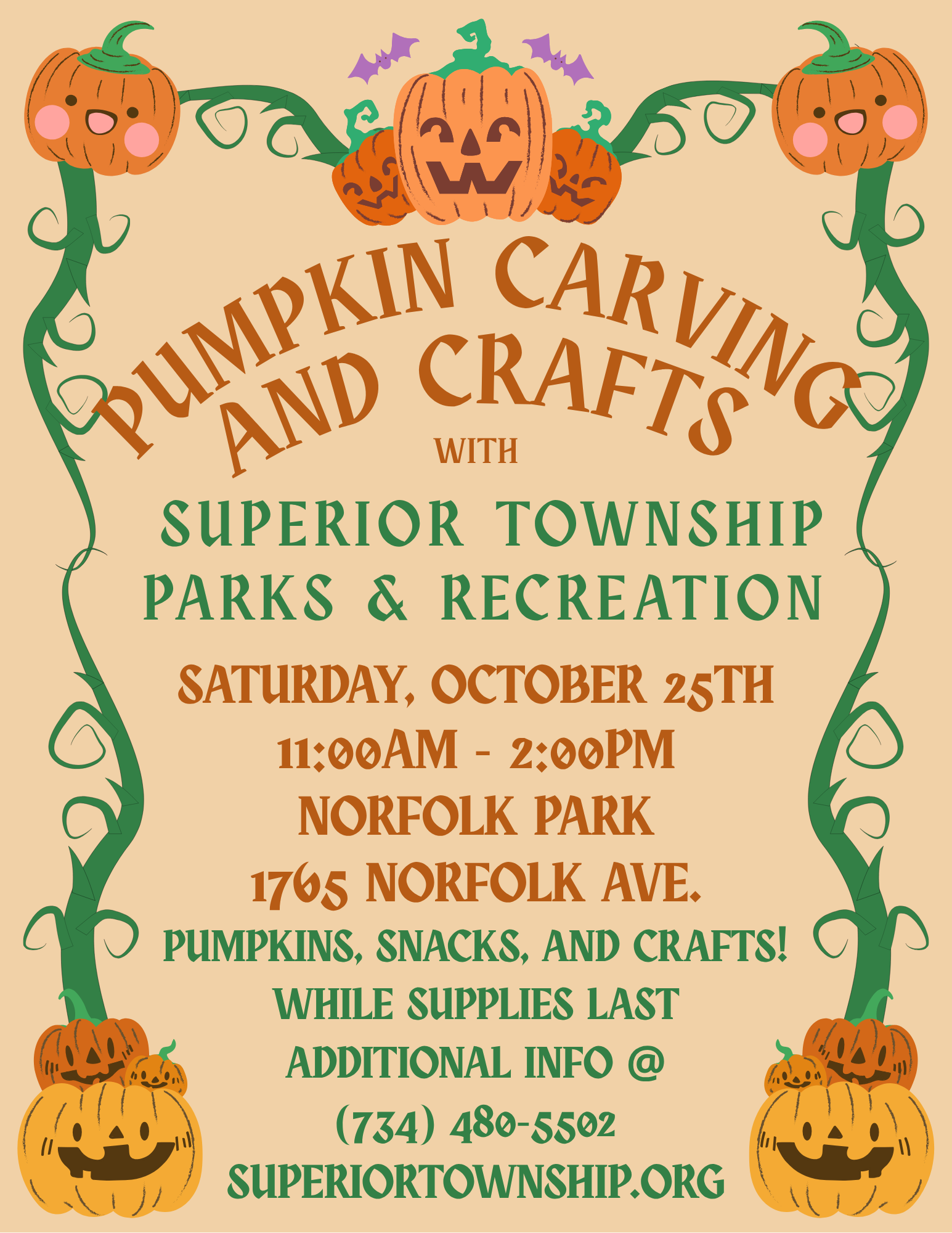Carving pumpkins at a community event — perfect for Canton’s Pumpkin Carving & Crafts Day.
